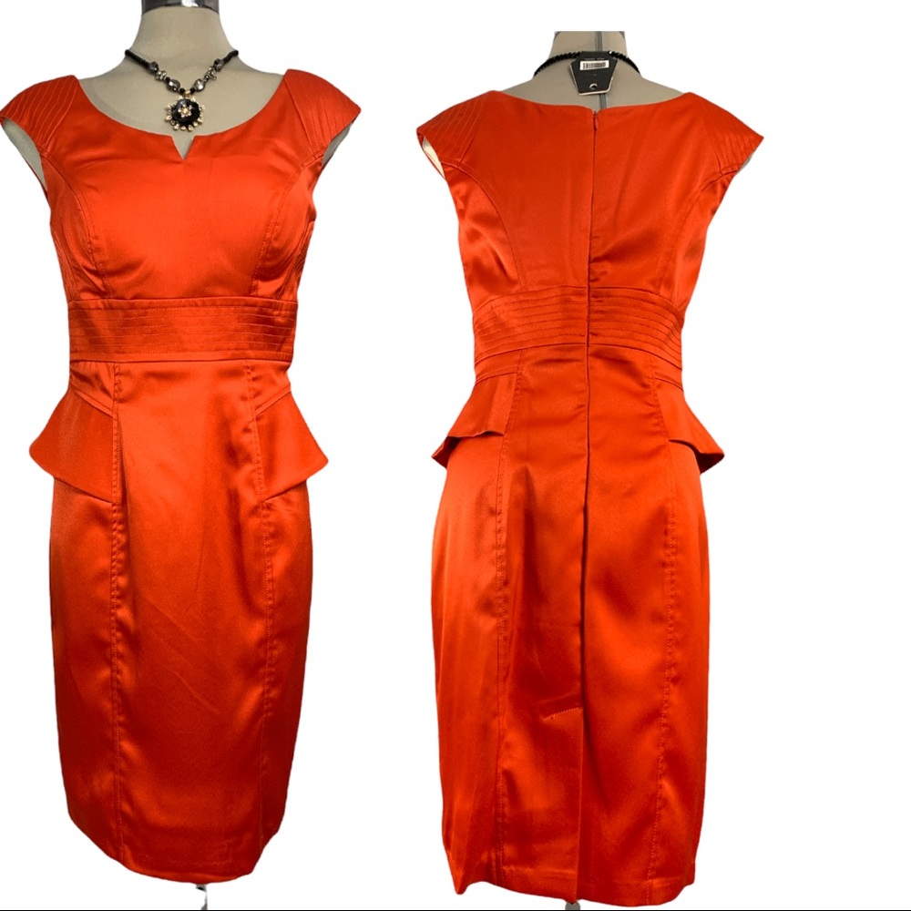 Xoxo Red Satin Designer  Cocktail Women  Dress Size 9/10